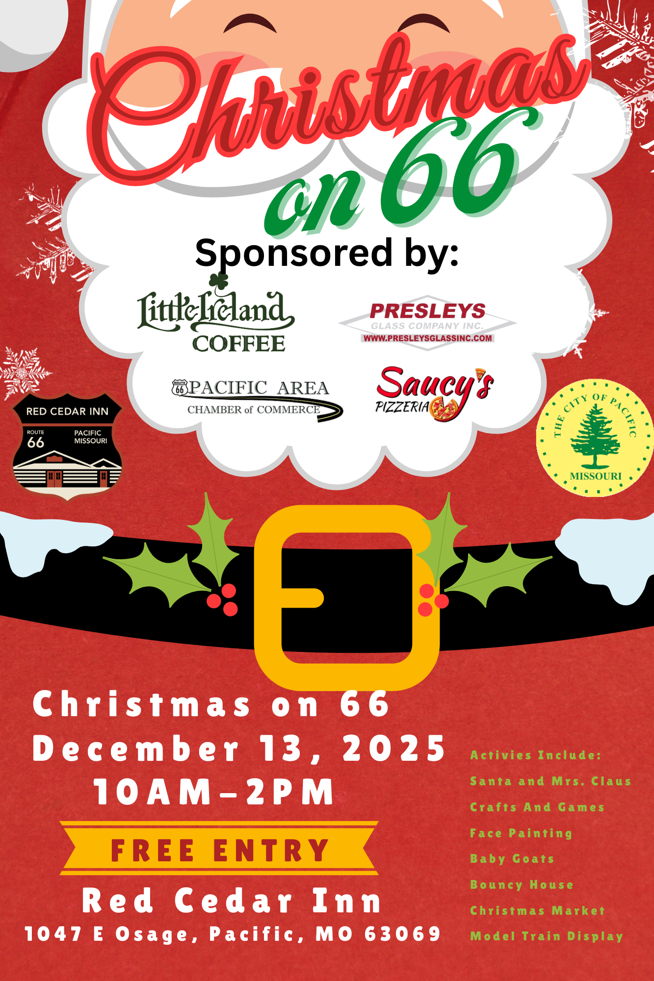 Christmas on 66 Poster 12x18